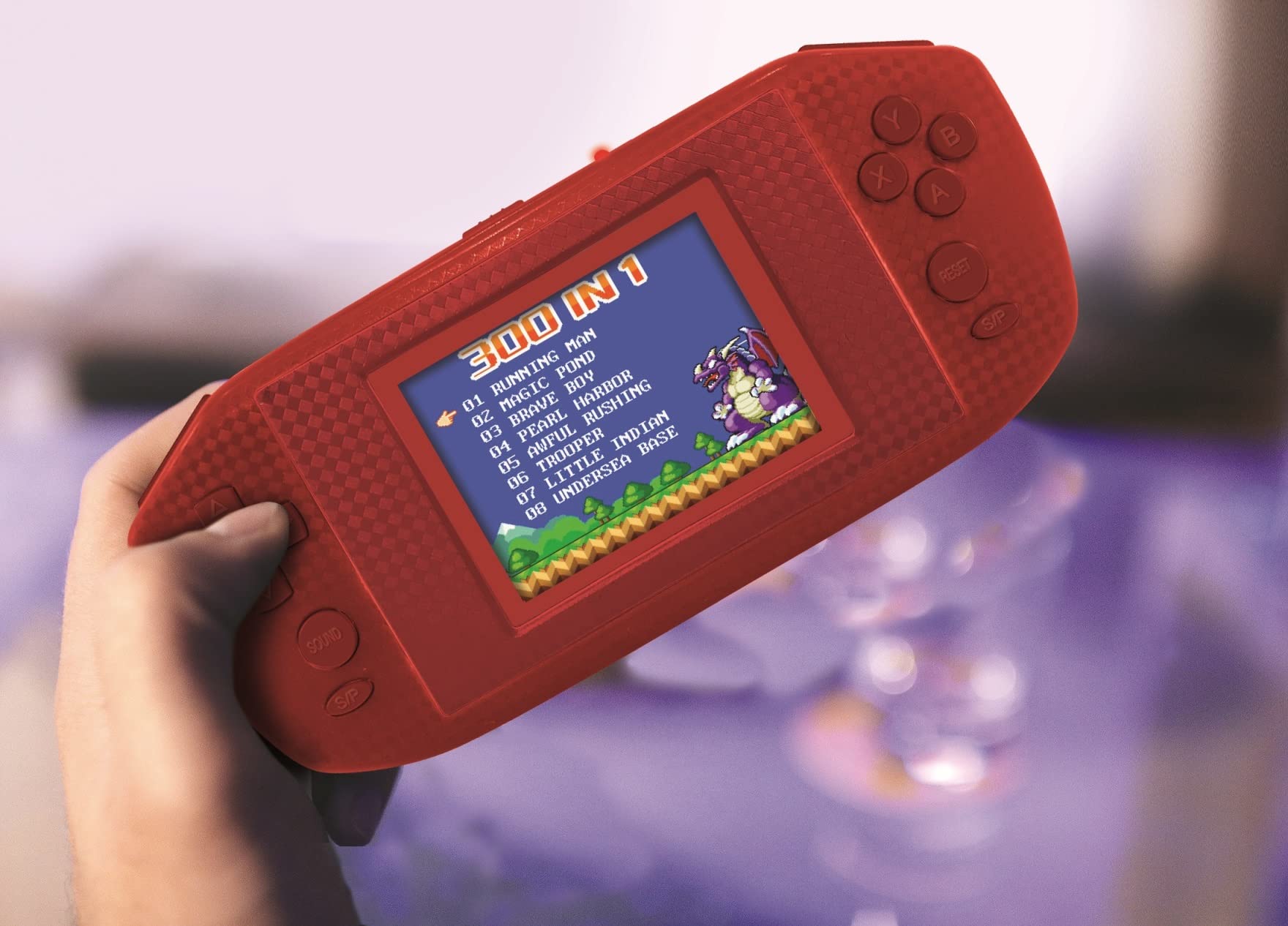 LEXiBOOK 300 Video Game Handheld Console - Red - Image 5