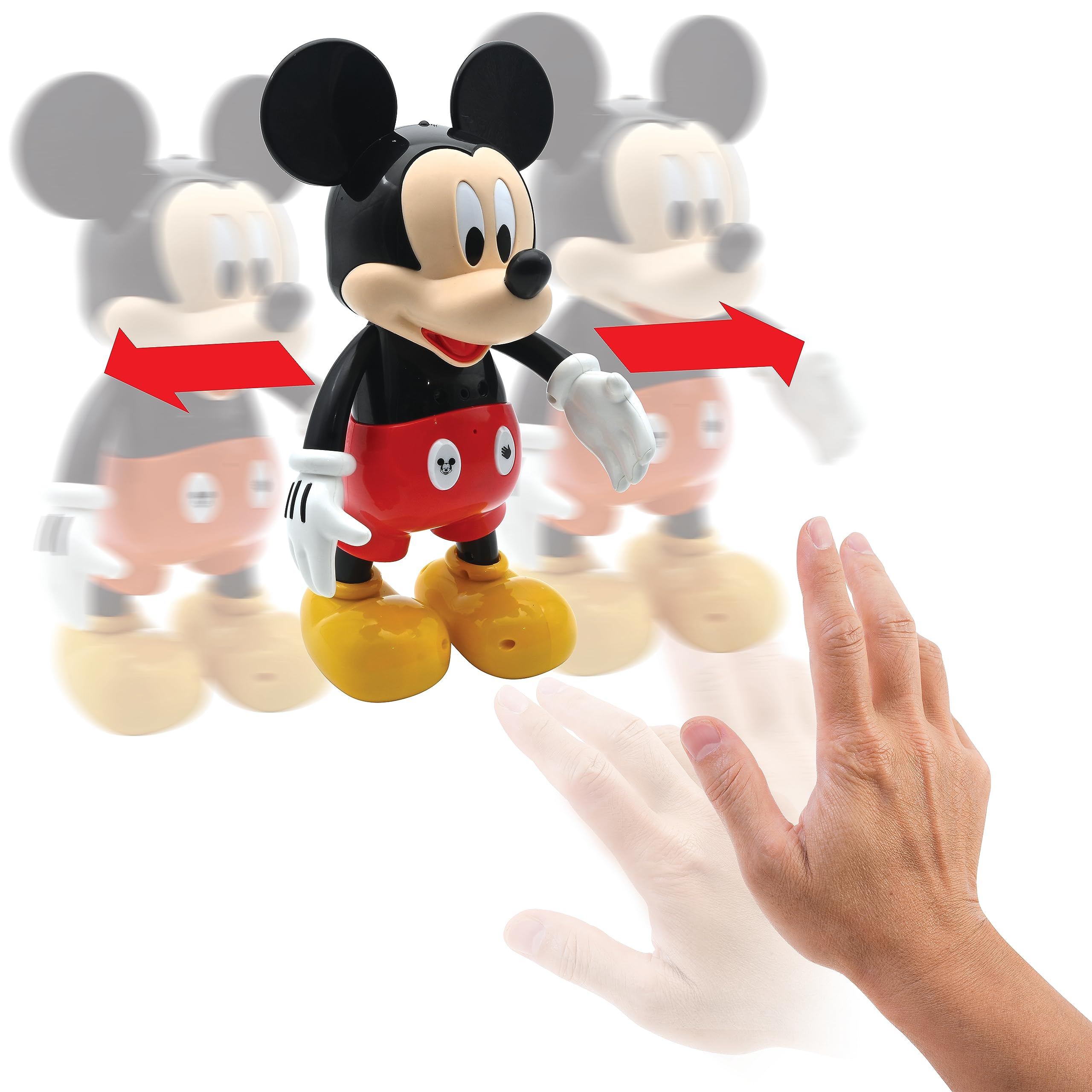 LEXiBOOK - Disney - Bilingual Mickey Robot - English/Spanish, 100 Educational quizzes, Light Effects, Dance, programmable, Articulated, Black/red - MCH01i2 - Image 9
