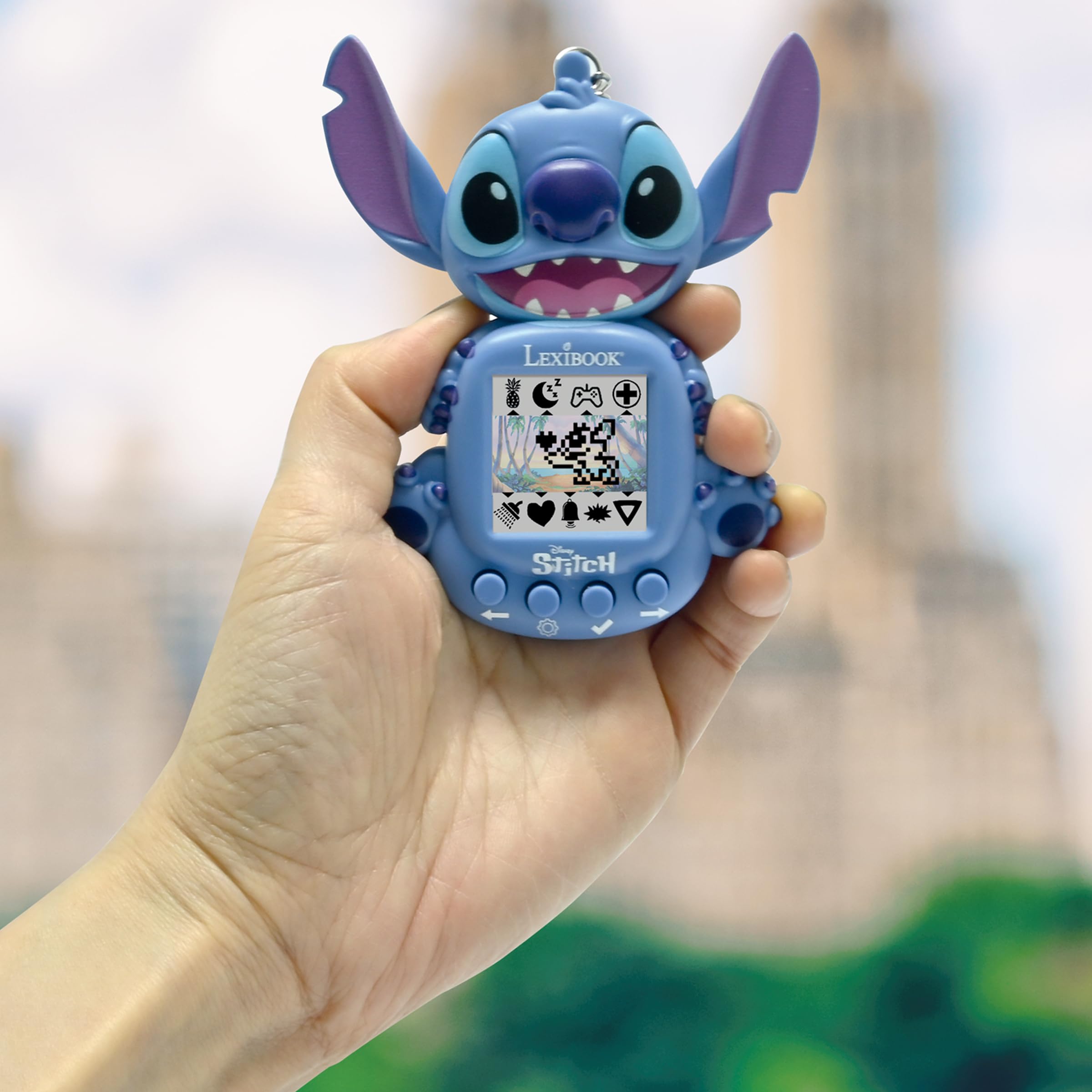 Lexibook, Disney Stitch, My Best-e, Portable Games Console, Interactive and Educational Companion for Children, 8 Game Categories, Coloured Screen, Blue, JLMB10D - Image 4
