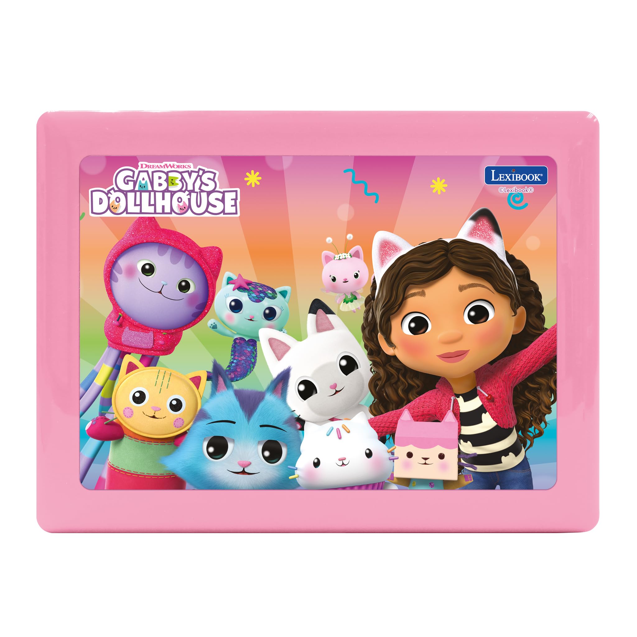 Lexibook, Gabby's Dollhouse German and English Bilingual Educational Computer, 124 Activities in Language, Writing, Math, Logic, Music and Games, Pink/Blue, JC598GDHi3 - Image 6