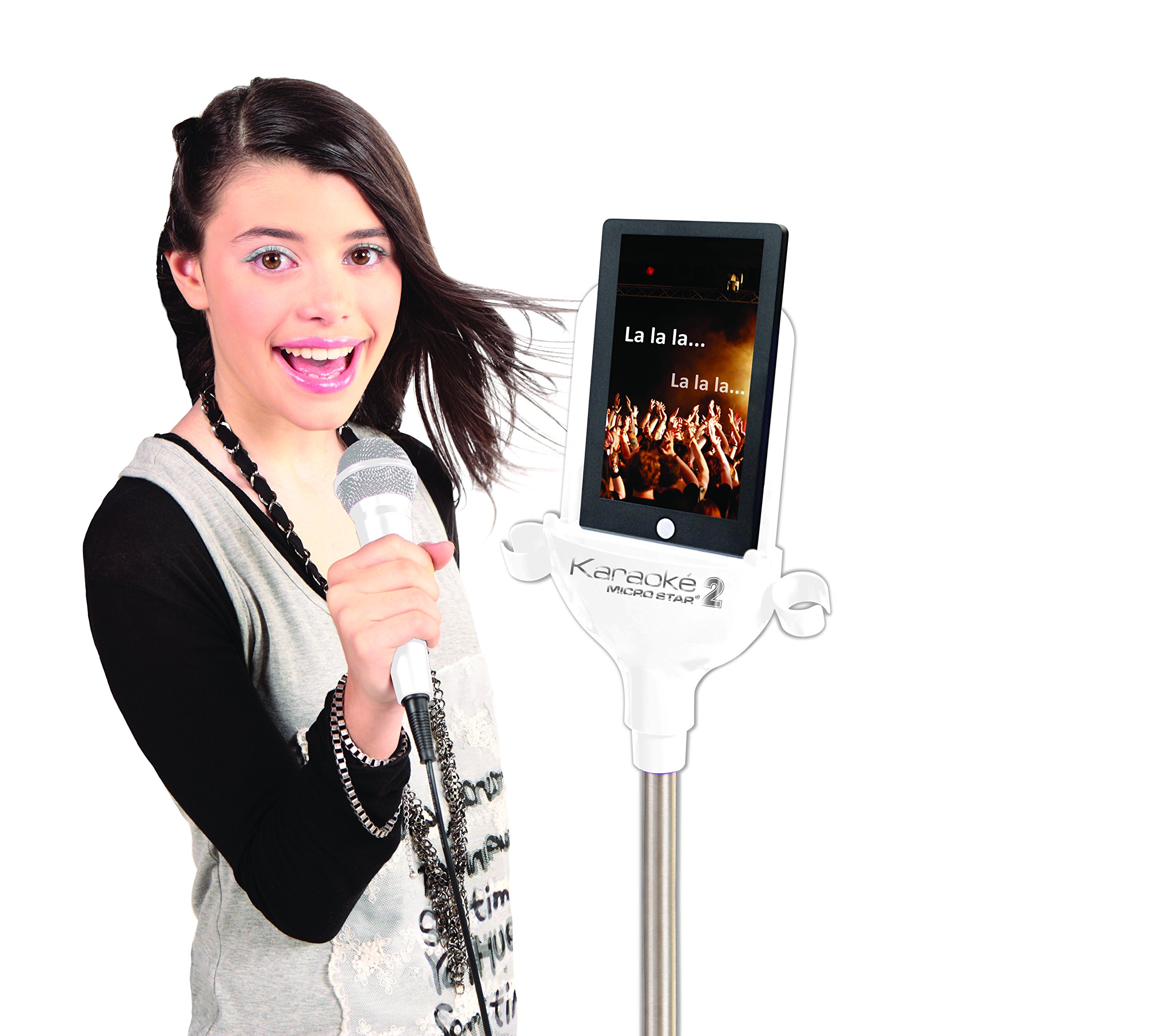 LEXiBOOK Karaoke Micro Star 2, 32W, Sound and Voice Effects Toy, Black/Gray, K8010 - Image 3