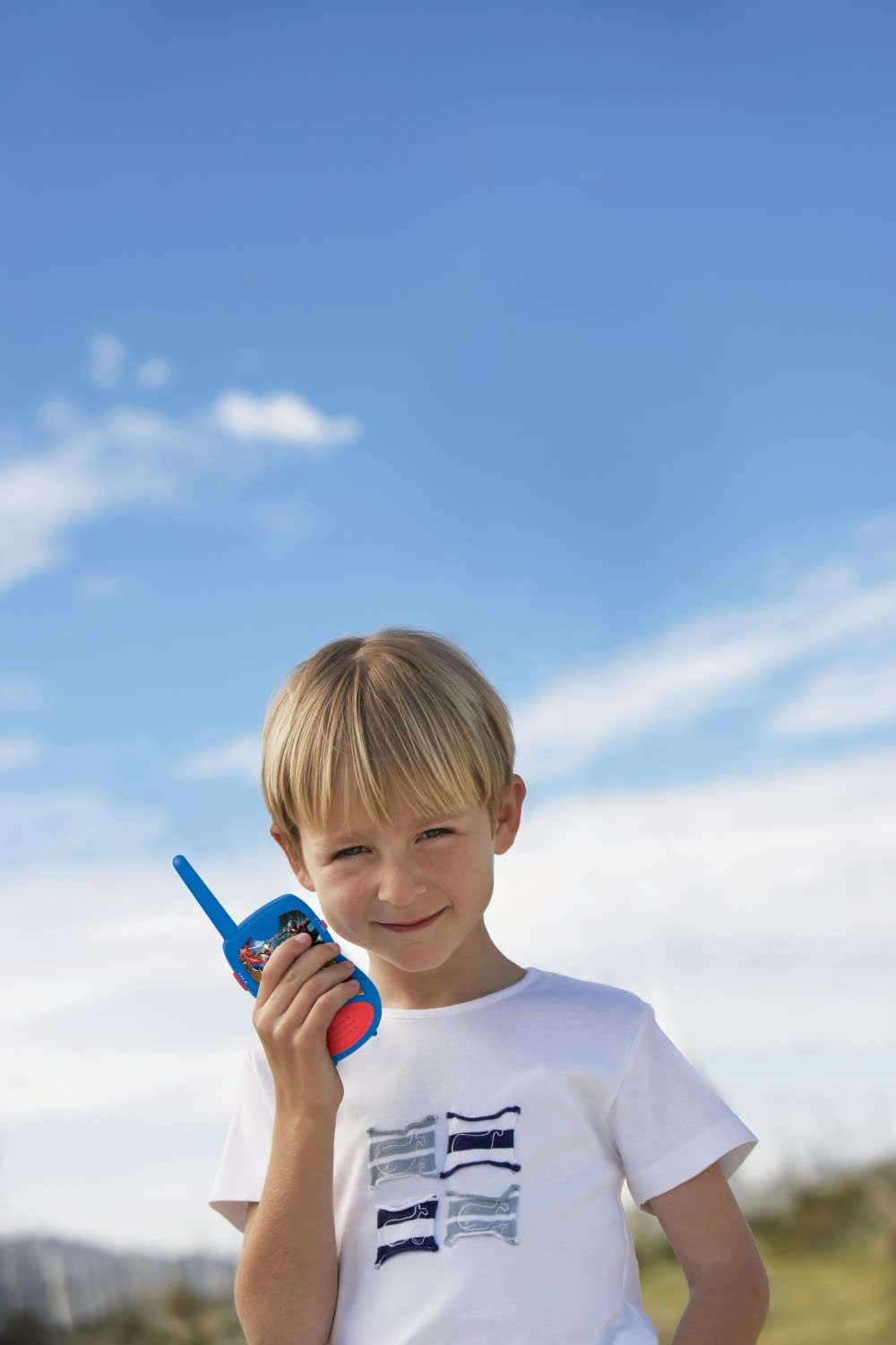 LEXiBOOK Spider-Man Walkie-talkies, Communication Game for Children, Belt Clip for Transport, Battery, Blue, TW12SP - Image 4