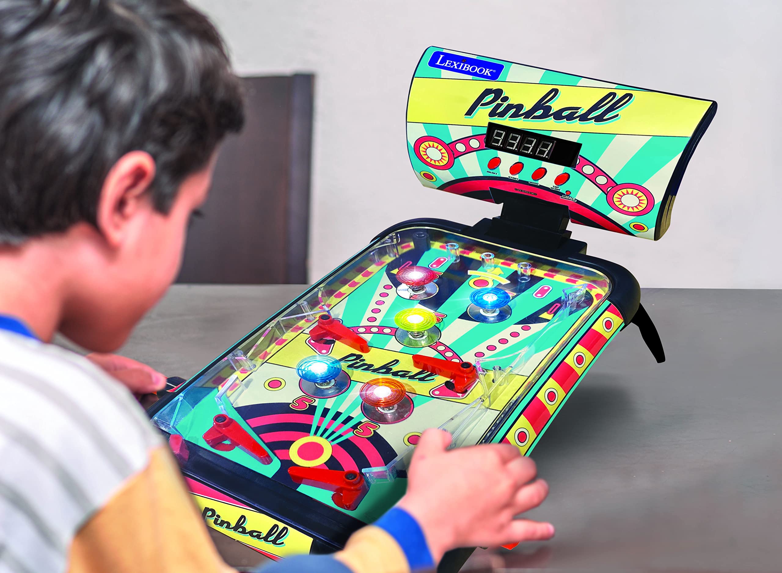 LEXiBOOK Table Electronic Pinball, Action and Reflex Game for Children and Family, LCD Screen, Light and Sound Effects, JG610 - Image 5