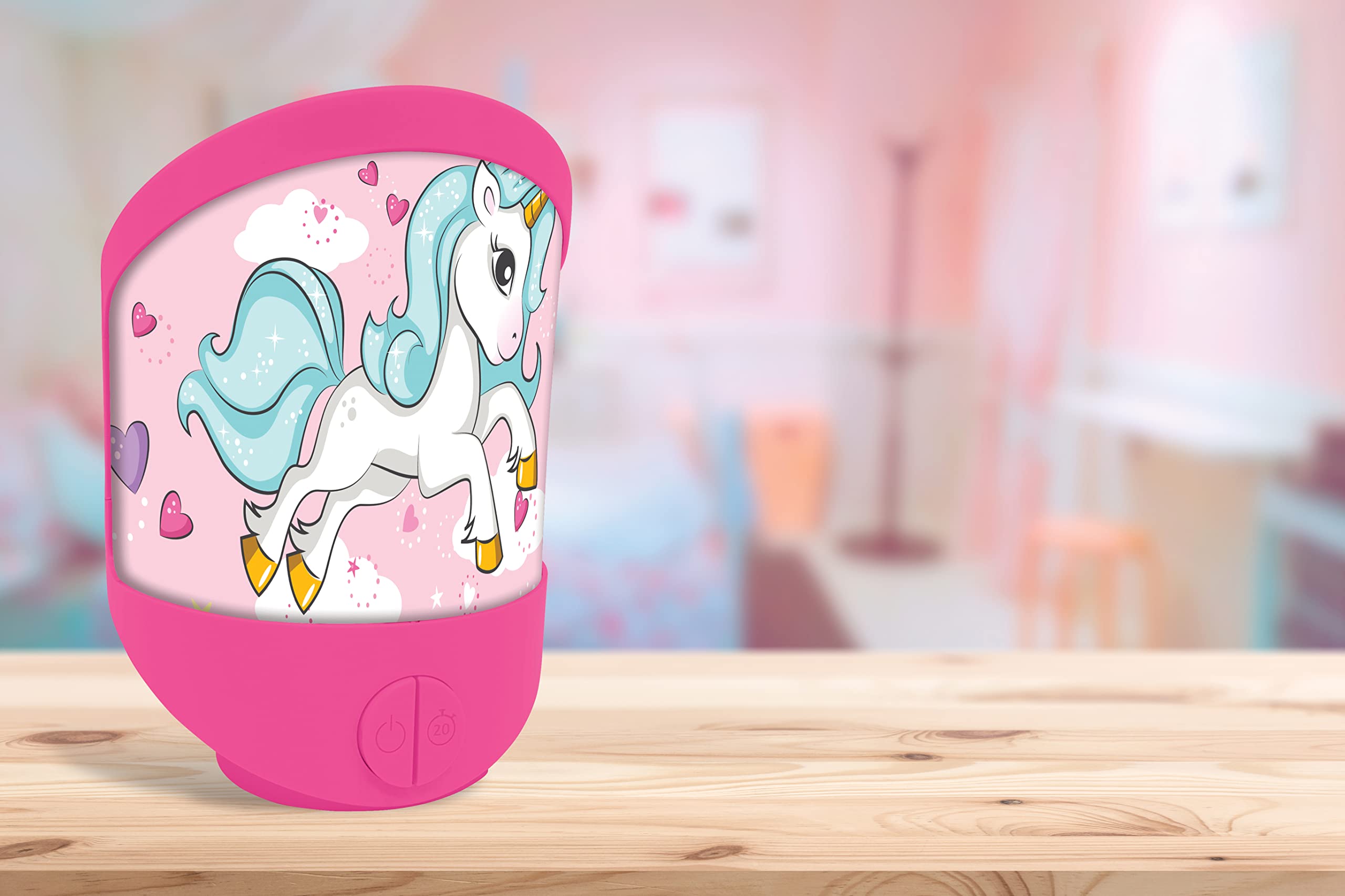 LEXiBOOK Unicorn Night Light for Children's Room, Soft Light, Battery Operated, NLJ20UNI - Image 3