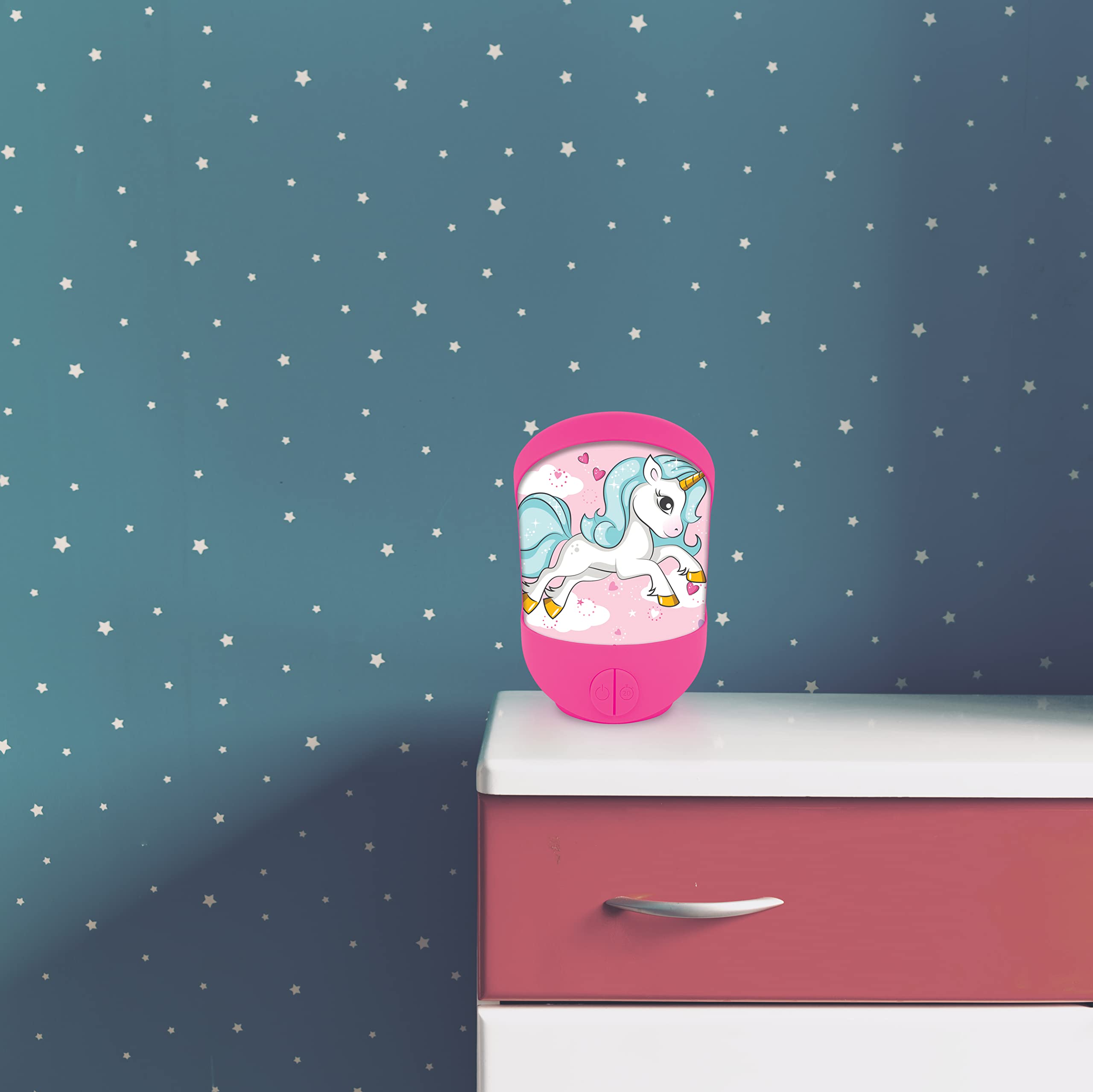 LEXiBOOK Unicorn Night Light for Children's Room, Soft Light, Battery Operated, NLJ20UNI - Image 5