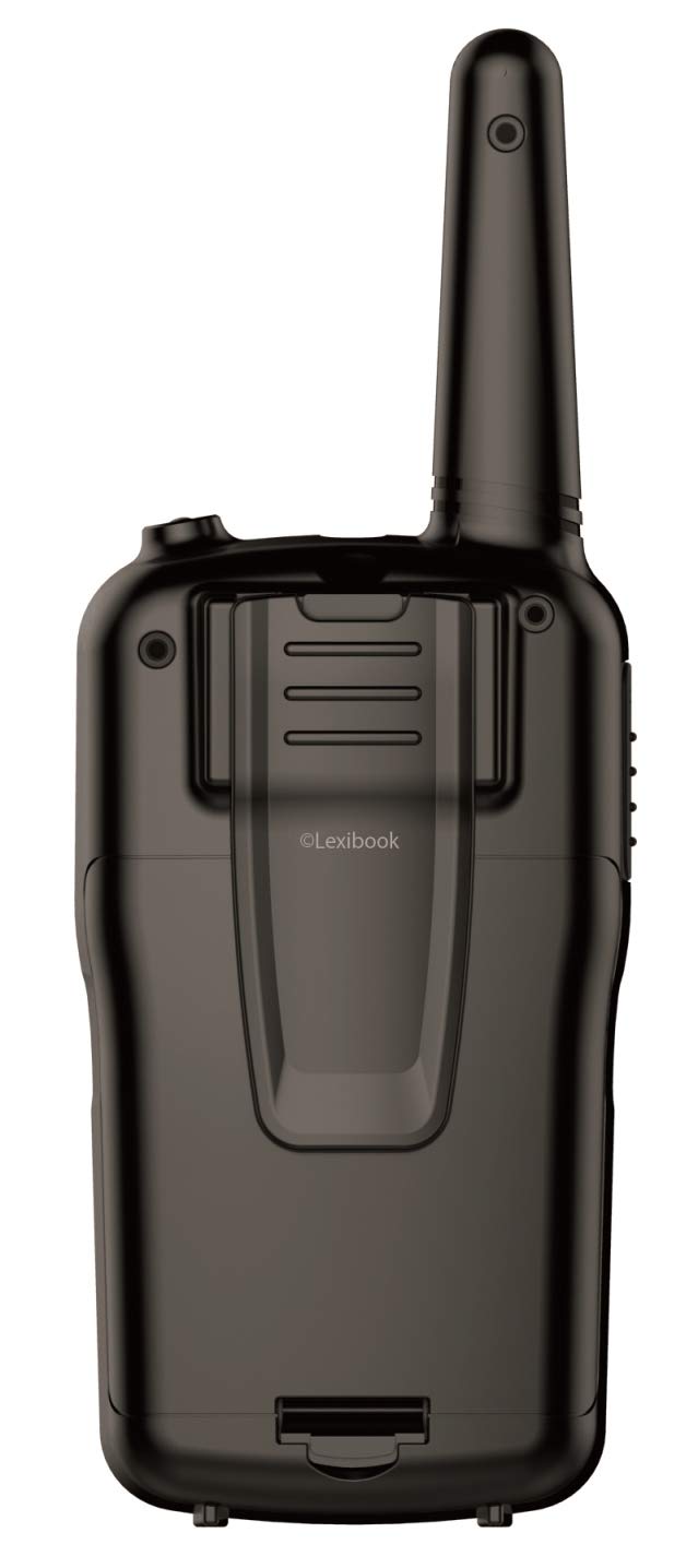 Lexibook Walkie-talkies for Kids, Toys Long Range 8km / 5 Miles, LCD Screen, Digital Sound, Indoor and Outdoor Communication Game, Belt Clip, Black, TW58 - Image 3