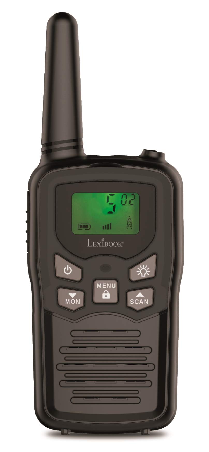 Lexibook Walkie-talkies for Kids, Toys Long Range 8km / 5 Miles, LCD Screen, Digital Sound, Indoor and Outdoor Communication Game, Belt Clip, Black, TW58 - Image 4